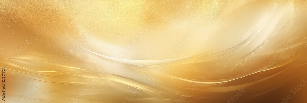 Poster abstract gold and beige background with soft waves and smooth textures for elegant design and artist