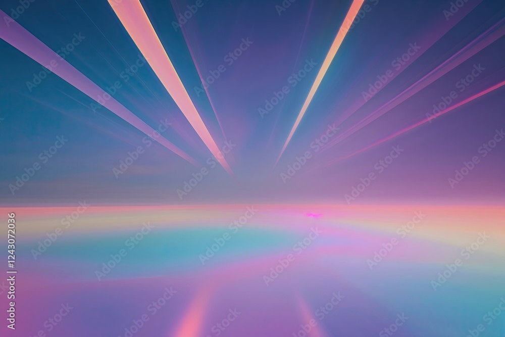 Poster ethereal gradient background with nostalgic 80s and 90s haze effect