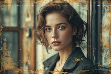 Fototapeta premium Vintage Film Backgrounds with Distressed Textures and Nostalgic Filters for Cinematic Photography