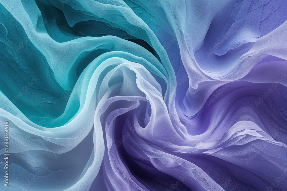 Poster vibrant turquoise to calming lavender gradient abstract background with textured depth