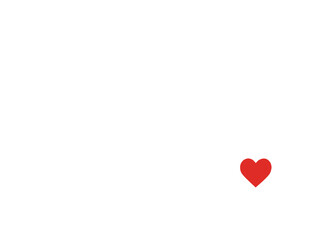 Valentine's day greeting card with hearts, vector illustration