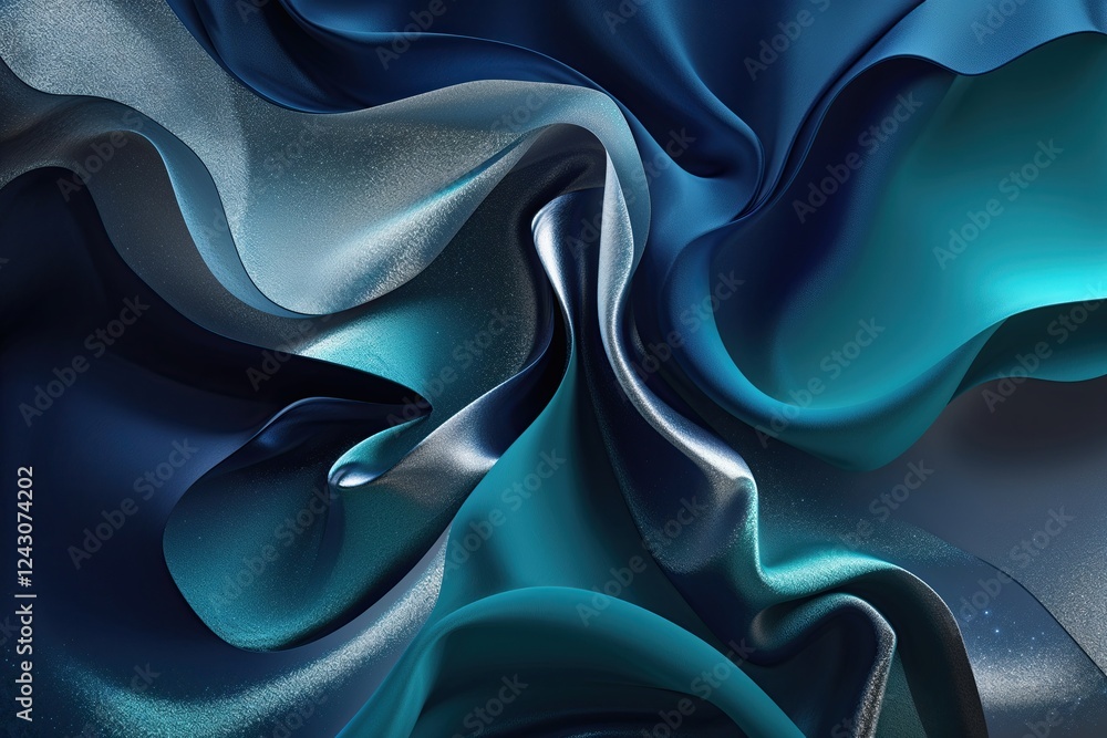 Poster stunning deep indigo and silver teal gradient background with unique texture design