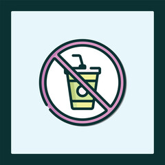 No Fast Food Icon: Dietary Restriction Symbol