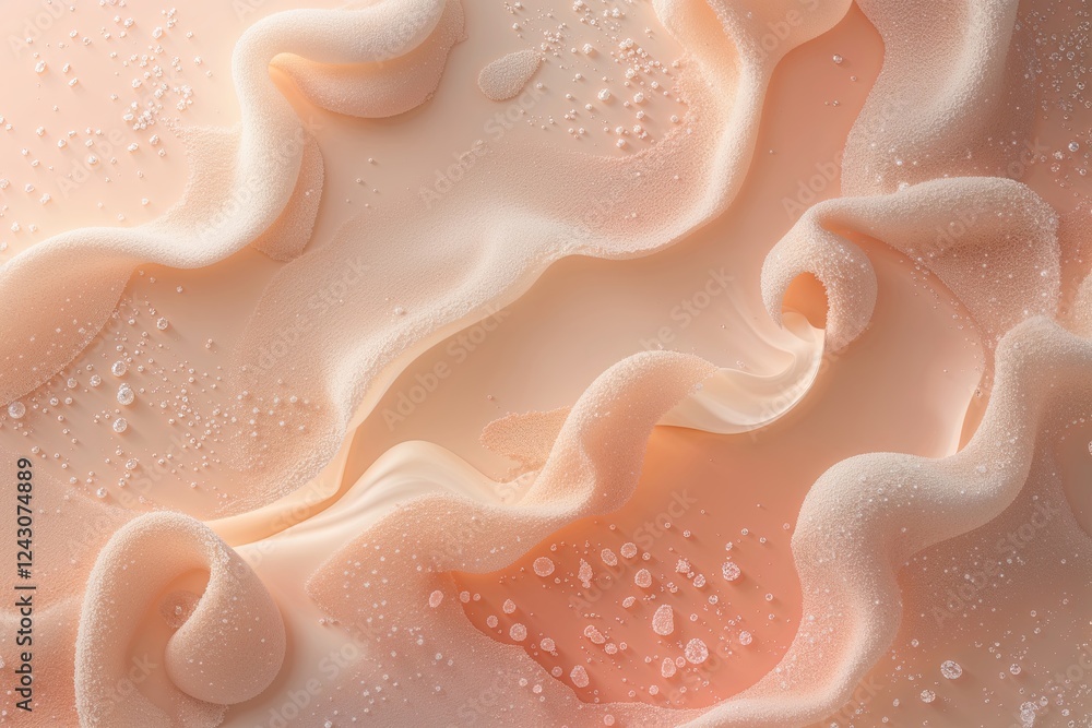 Poster serene pale peach gradient background featuring soft grainy texture and cream tones for elegant desi