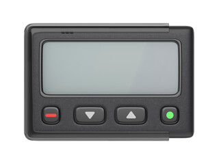 Pager isolated on transparent background, front view
