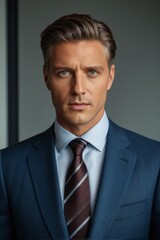 arafed man in a suit and tie looking at the camera