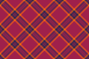 Dining room tartan seamless check, worn background fabric plaid. November texture vector pattern textile in pink and blue colors.