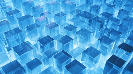 A blue background with a discreet geometric techno pattern, perfect for technology-themed presentations and banners.



