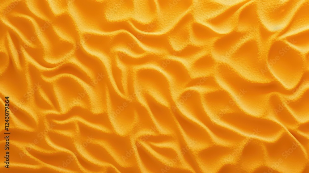 Poster textured yellow foam background with subtle waves and creases for various design applications and cr