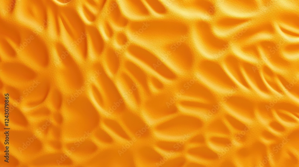 Poster abstract background of textured orange foam plastic material with fluid patterns ideal for design, a