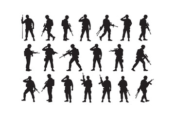 Salute Army Silhouette Bundle