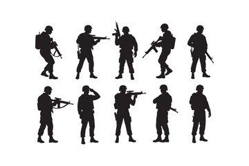Salute Army Silhouette Bundle