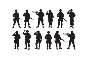 Salute Army Silhouette Bundle