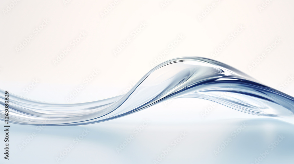 Aufkleber a clear water droplet motion softly spreading across a surface, perfect for digital display backgrou