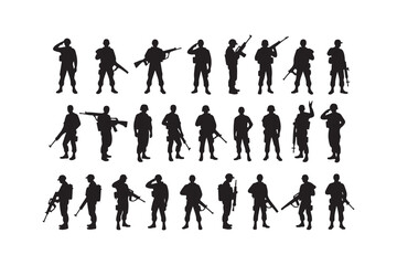 Salute Army Silhouette Bundle