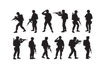 Salute Army Silhouette Bundle