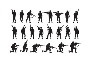 Salute Army Silhouette Bundle