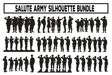 Salute Army Silhouette Bundle