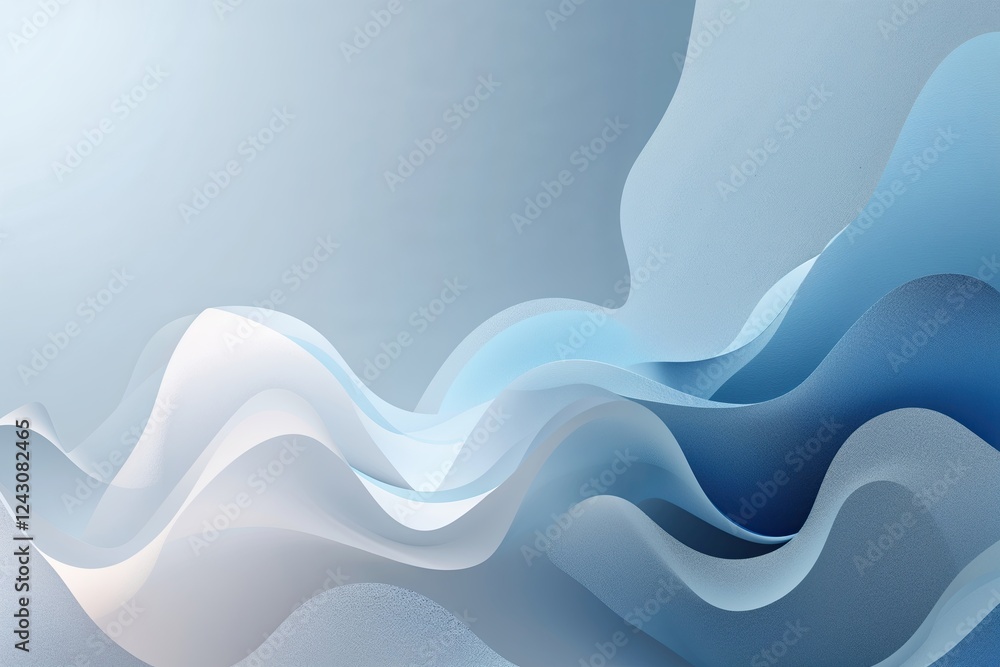 Poster light blue and white gradient soft abstract background with subtle grainy texture for elegant design