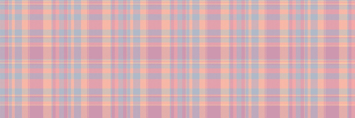 Household check texture fabric, paisley tartan pattern textile. Motif plaid background vector seamless in pastel and light colors.