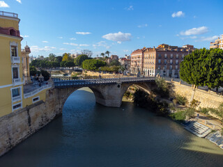 Fototapeta premium Puente de los Peligros o Puente Viejo - Murcia - España