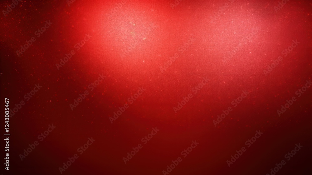 Poster vibrant red background with textural elements and spotlights creating a dynamic visual atmosphere fo