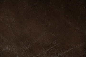 Dark brown leather texture background