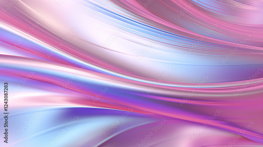 Aufkleber grainy abstract design with a gradient from holographic silver, ideal for technology banners and fes