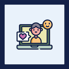 Influencer Marketing Icon: Online Popularity and Engagement