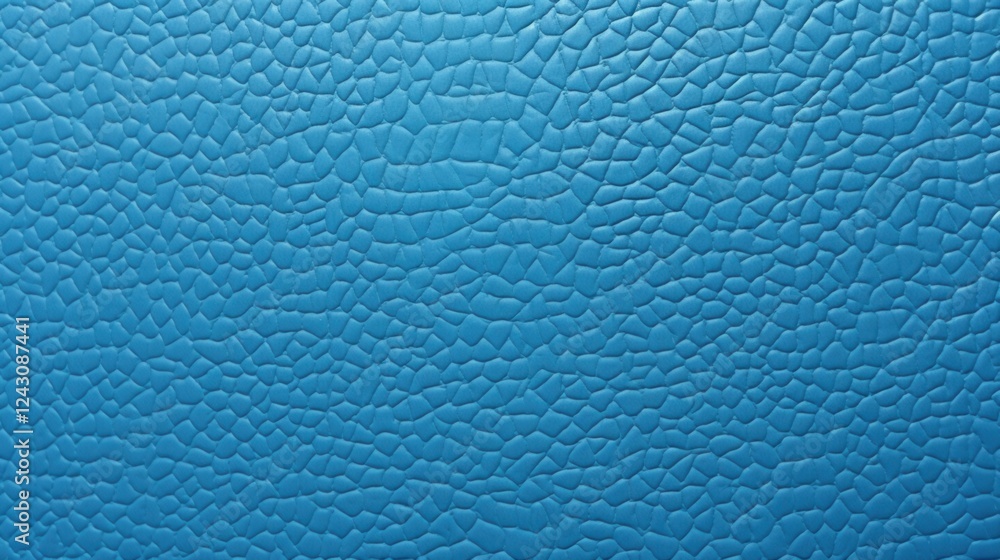 Poster close-up view of textured blue plastic material with a unique surface pattern ideal for backgrounds 