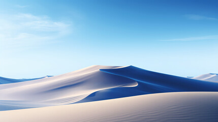 A minimalist dark blue gradient sky with a horizon line, perfect for technology-themed presentations and banners.



