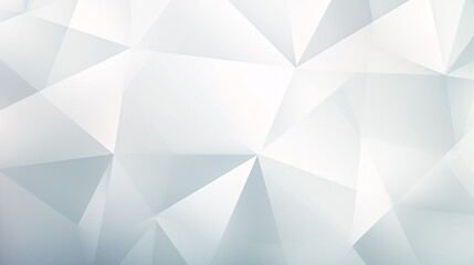 A minimalist geometric abstract design with translucent white polygons, perfect for technology-themed backgrounds and presentations.



