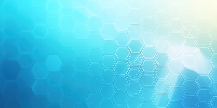 Abstract blue hexagon pattern background.