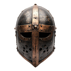 Knight's helmet isolated on transparent background