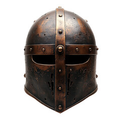 Knight's helmet isolated on transparent background