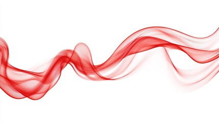 This isolated red line wave of a heartbeat on a white background has a clipping path, making it easy to incorporate into your designs. 