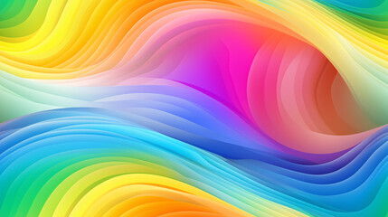Iridescent rainbow smooth gradient background, ideal for vibrant technology banners and presentation display wallpapers.

