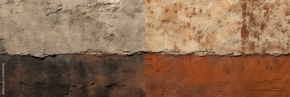 Poster grungy texture of mixed surfaces with grainy details showcasing unique patterns and colors for artis