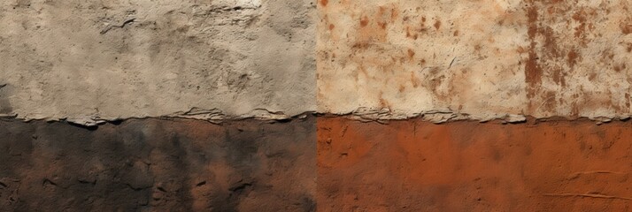 Grungy Texture of Mixed Surfaces with Grainy Details Showcasing Unique Patterns and Colors for Artistic and Decorative Use