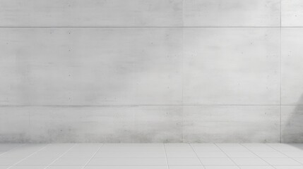 Obraz premium White Cement Wall with Smooth Texture and Subtle Hori Lines Ideal for Background in Modern and Minimalist Design Projects