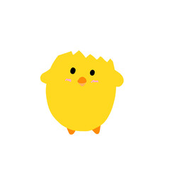 funny yellow chicken