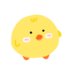 funny yellow chicken