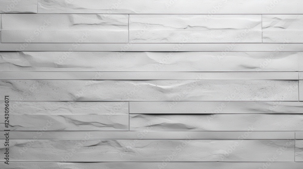 Aufkleber textured white cement wall with horizontal stripes exhibiting unique surface patterns and minimalist