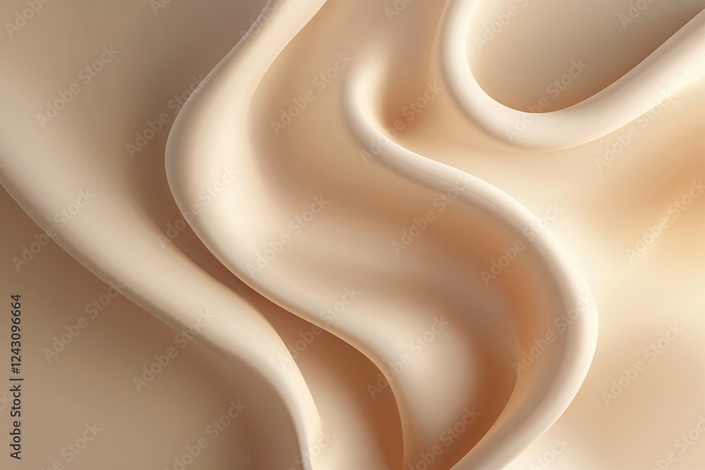 Aufkleber soft beige gradient background with textured finish and subtle lighting effects