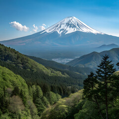 Fototapeta premium mount fuji in japan