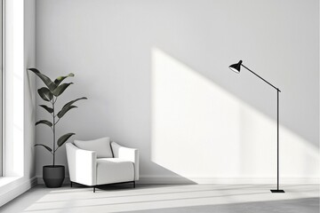Maximizing space: Decorating a blank room wall.