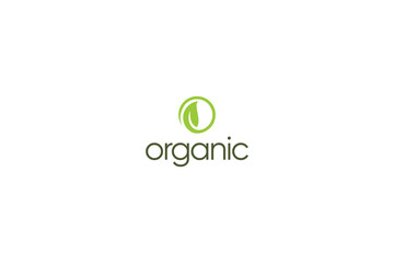Letter O natural leafy botanical organic care logo