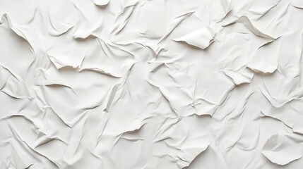 Fototapeta premium Abstract Crumpled White Paper Texture