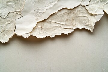 White paper with a hole in the center isolated on a plain background for graphic design or presentation use