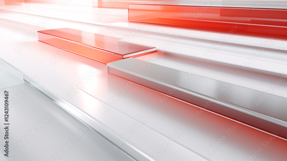 Poster a white background with a soft gradient of light red and light grey, perfect for wallpaper and prese